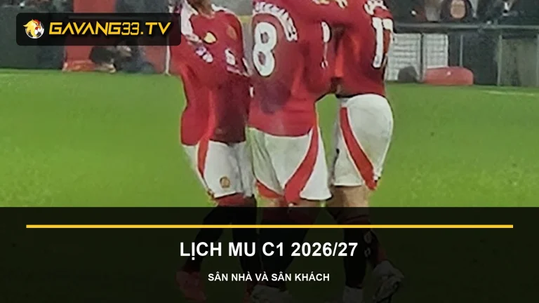 Ảnh tư liệu Manchester United cho bài lịch thi đấu MU C1 2026/27
