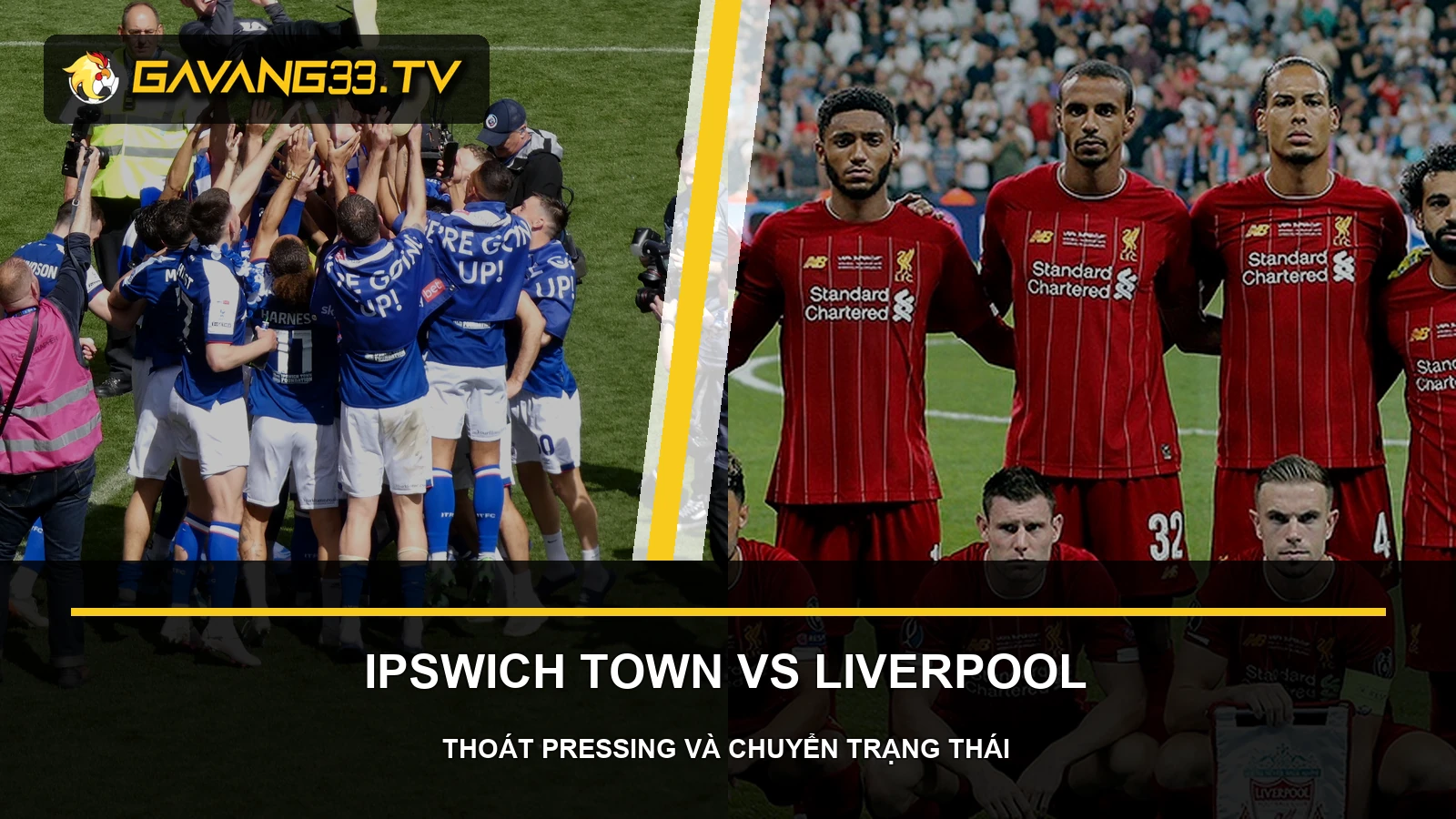 Ảnh tư liệu Ipswich Town và Liverpool trước trận vòng 3 Premier League