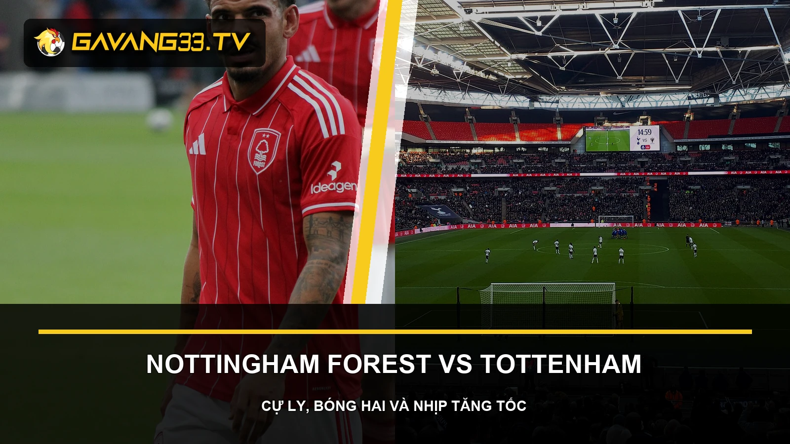 Nhận định Forest vs Tottenham: Bóng hai định nhịp 2 Ảnh tư liệu Nottingham Forest và Tottenham Hotspur trước trận vòng 3 Premier League