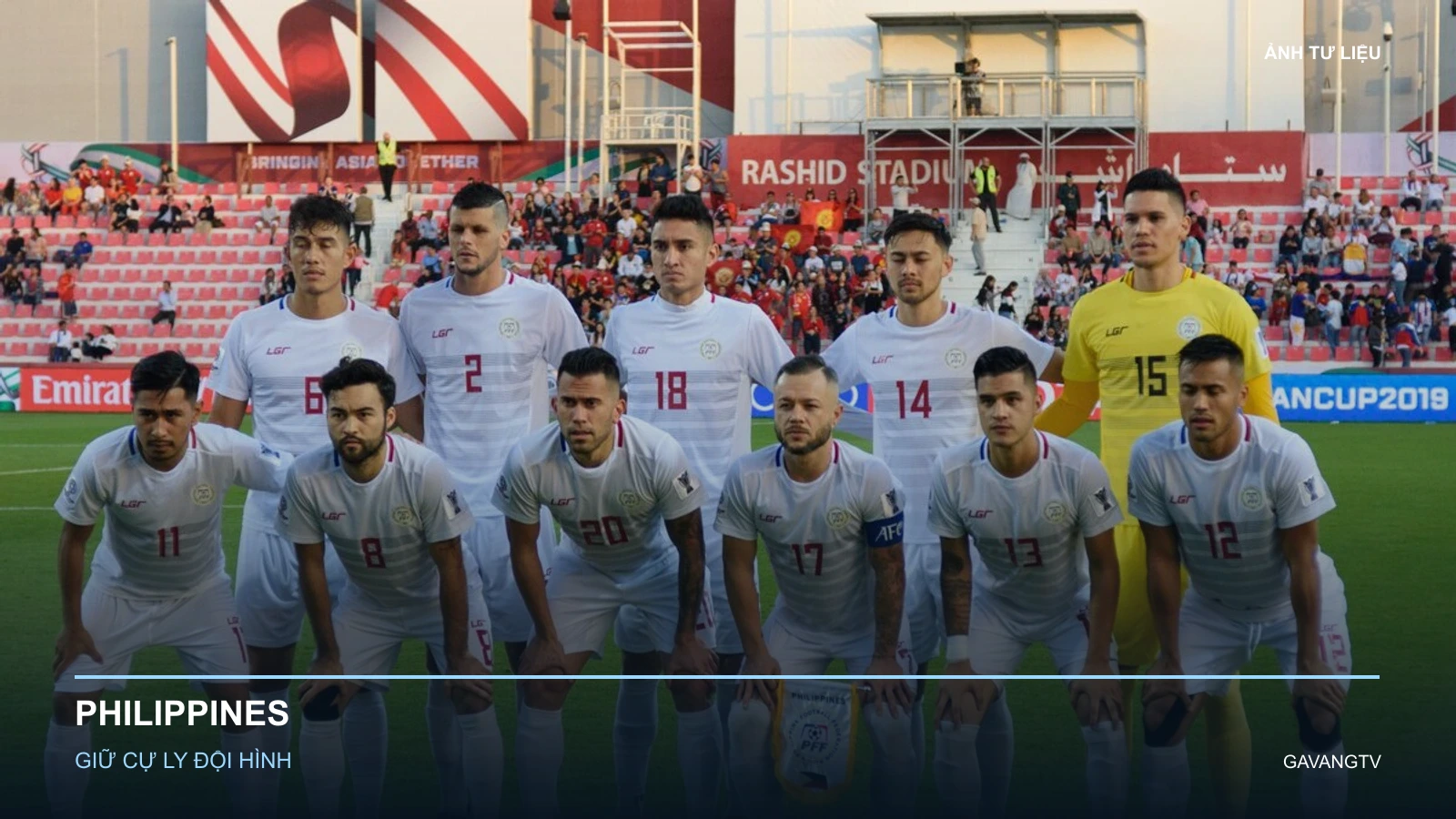 Việt Nam vs Philippines: cuộc đua giữ cự ly đội hình 2 Ảnh tư liệu Đội tuyển Philippines trước trận Kyrgyzstan vs Philippines tại AFC Asian Cup 2019