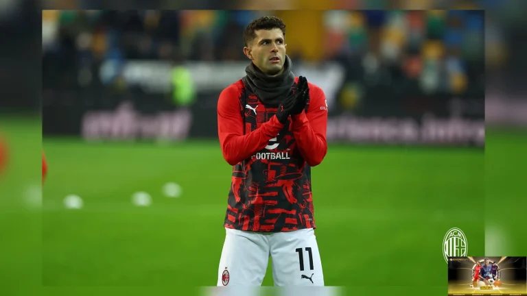 Christian Pulisic của AC Milan trước trận đấu