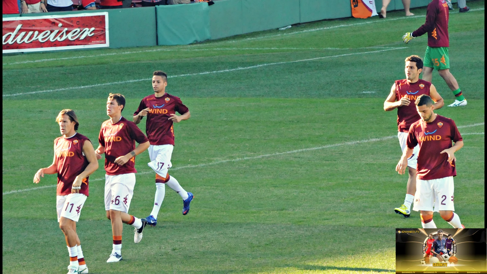 Các cầu thủ AS Roma trong ảnh tư liệu