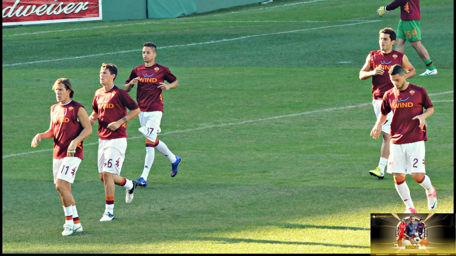 Ảnh tư liệu AS Roma trước trận đấu